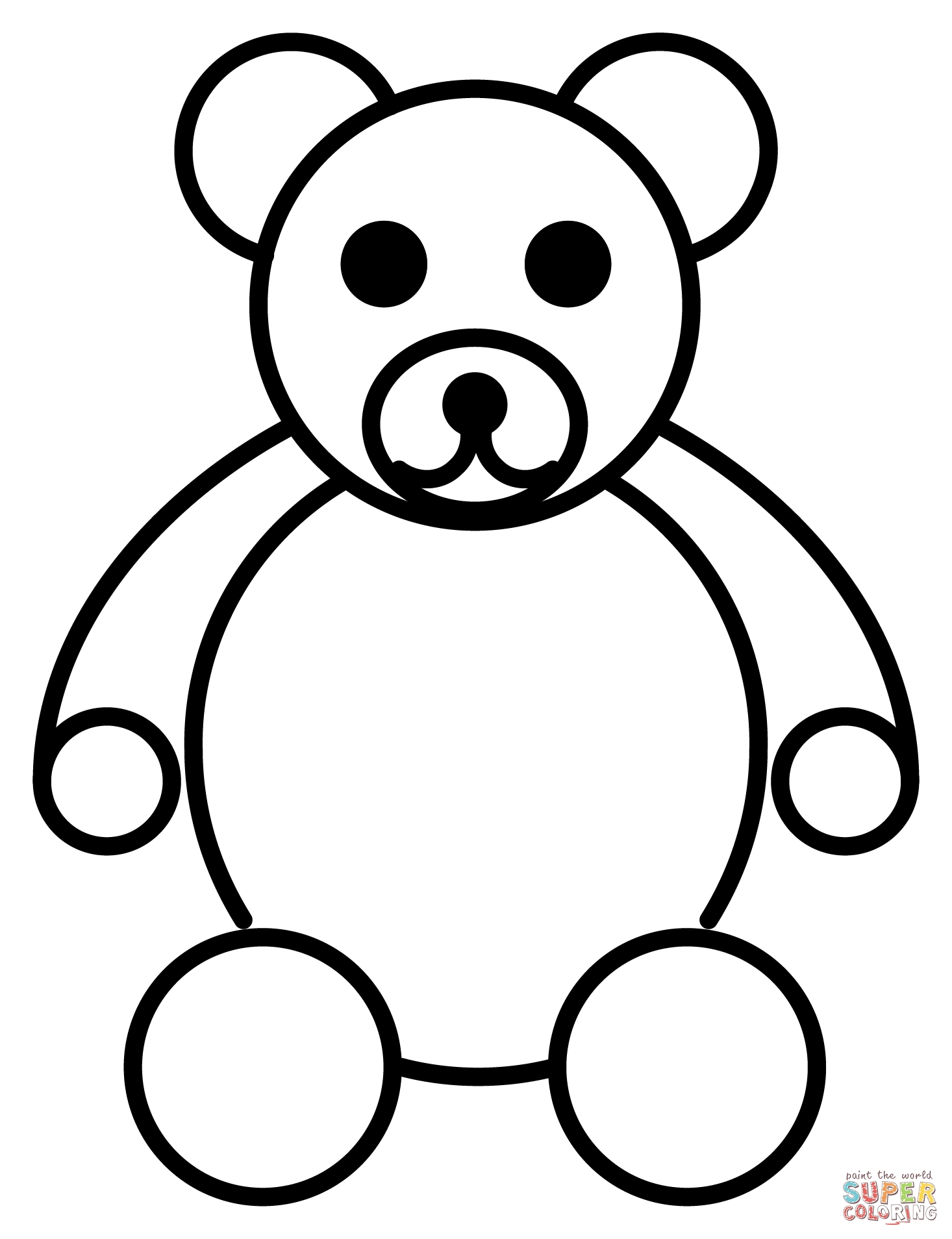 Teddy bear emoji coloring page free printable coloring pages