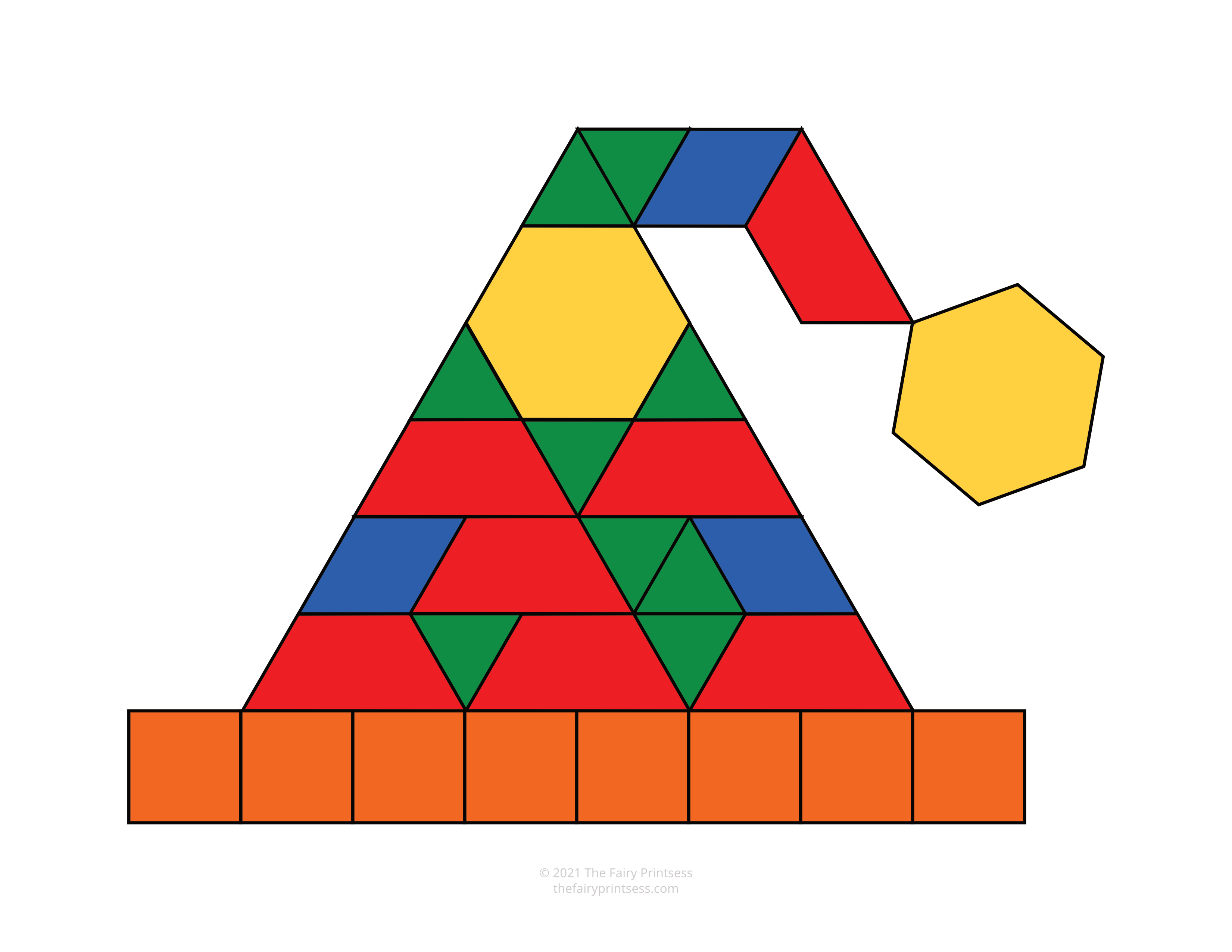 Christmas pattern block templates