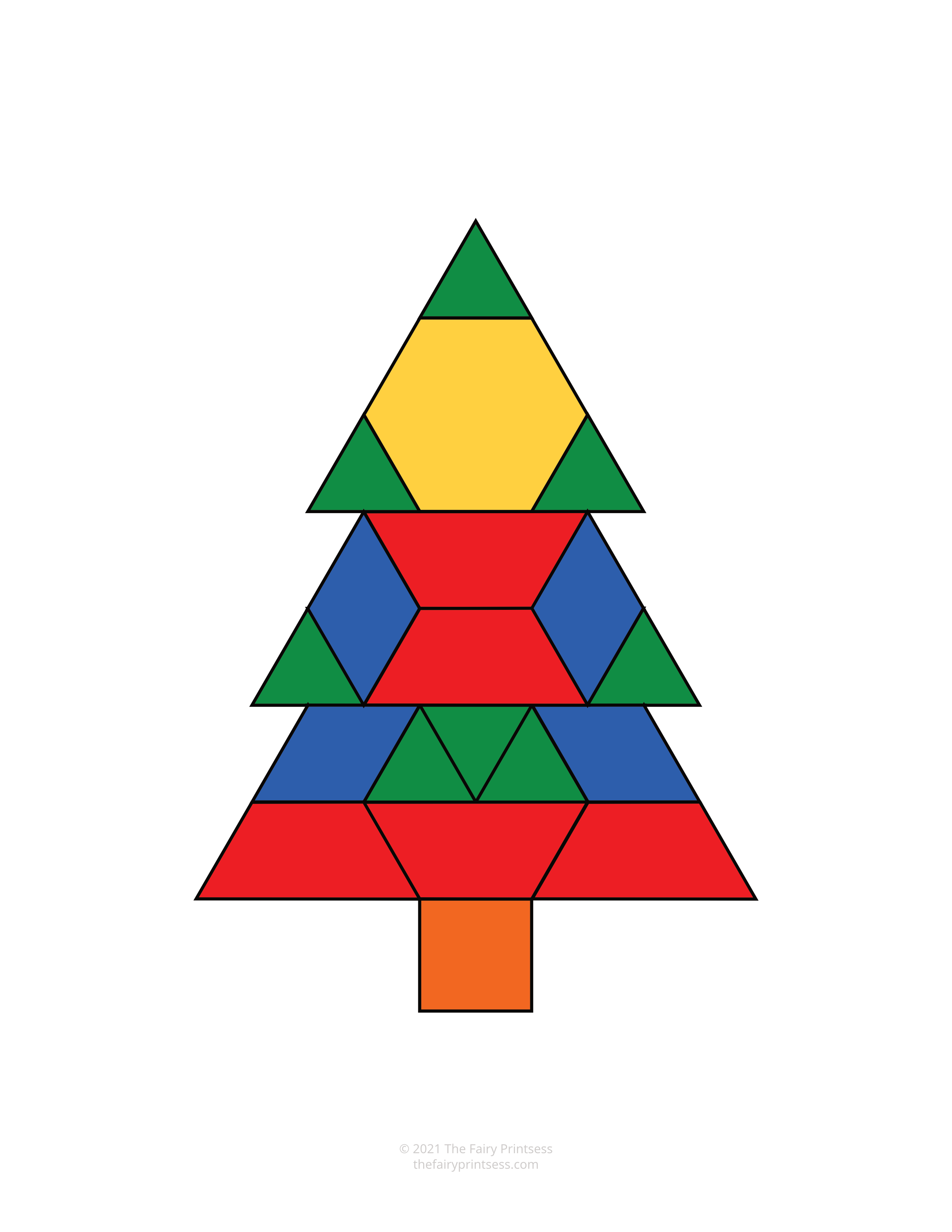 Christmas pattern block templates