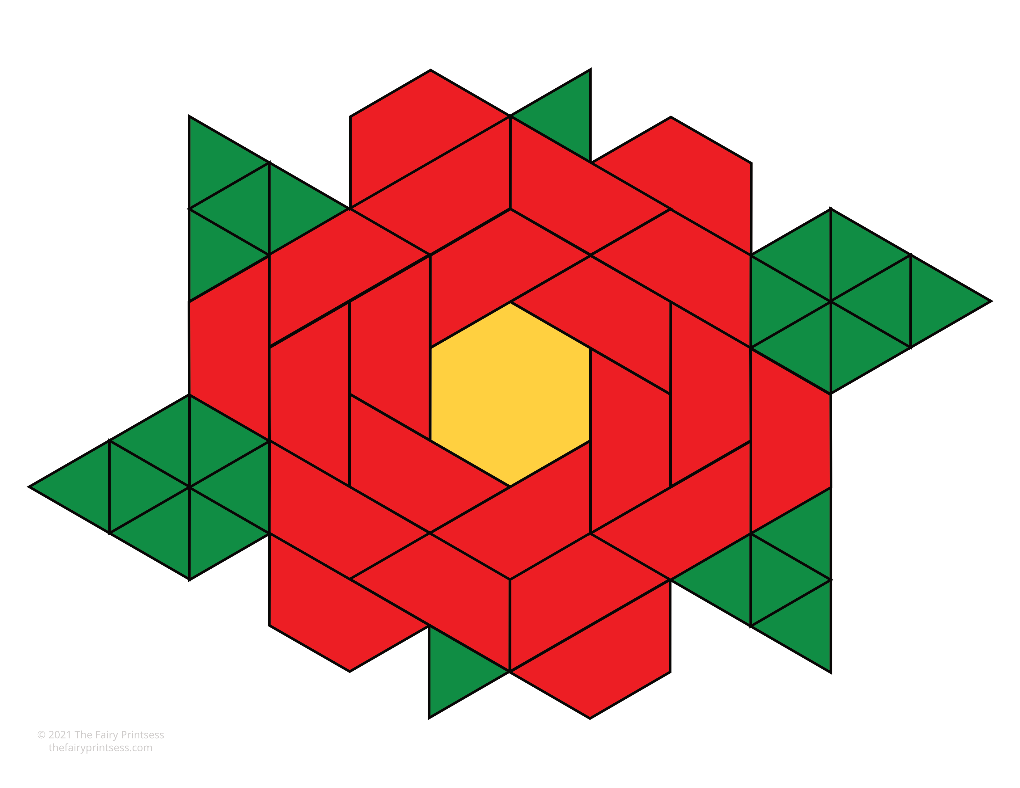 Christmas pattern block templates