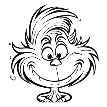 Easy grinch outline png transparent images free download vector files