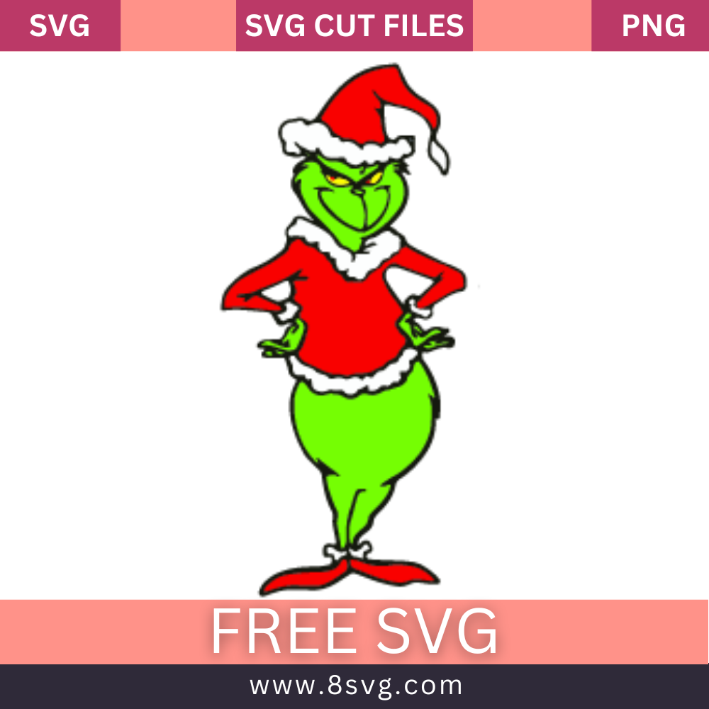 Grinch christmas svg free cut file for cricut â