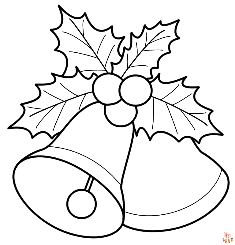 Printable bell coloring pages free for kids and adults