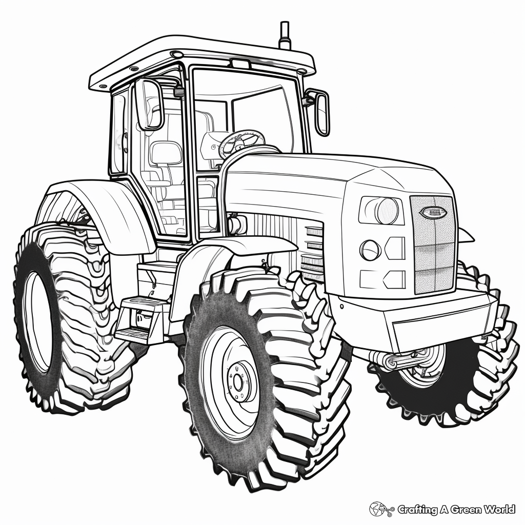 Tractor coloring pages