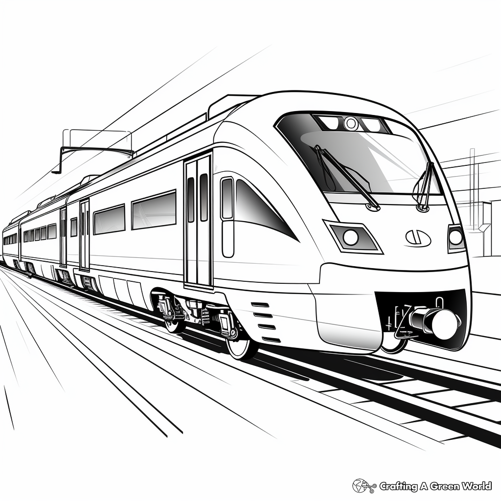 Train coloring pages