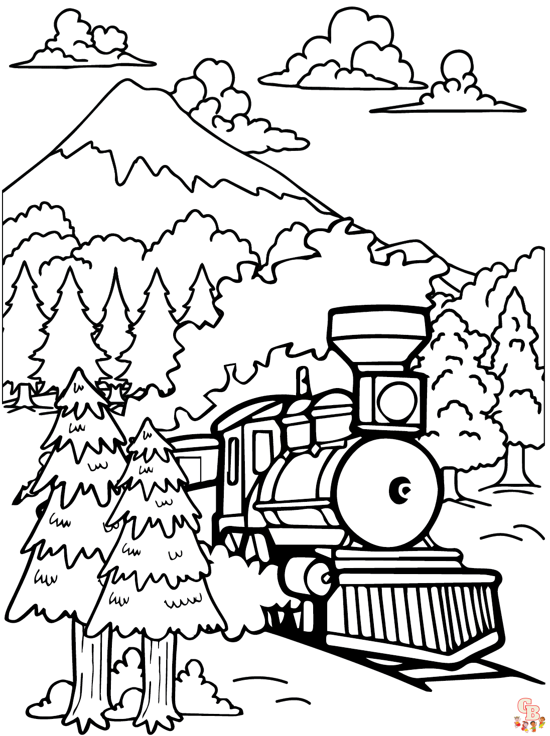 Printable polar express coloring pages free