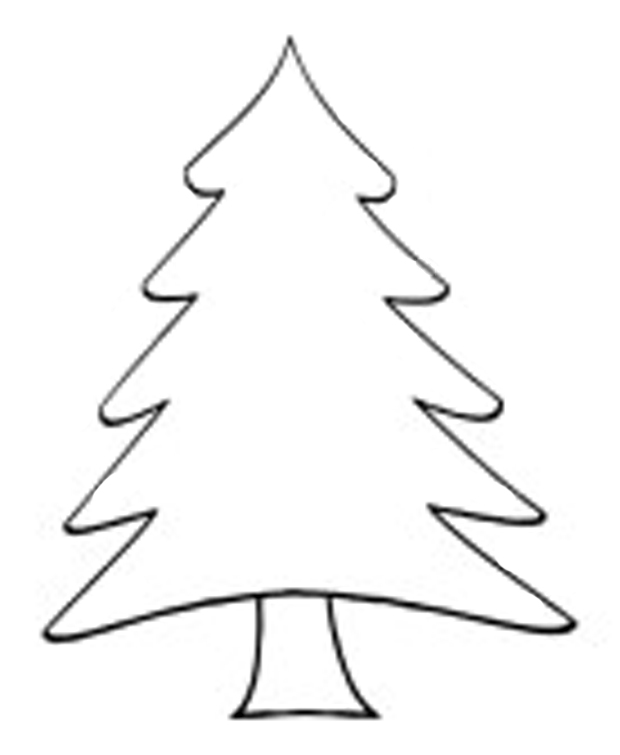 Festive christmas tree coloring pages