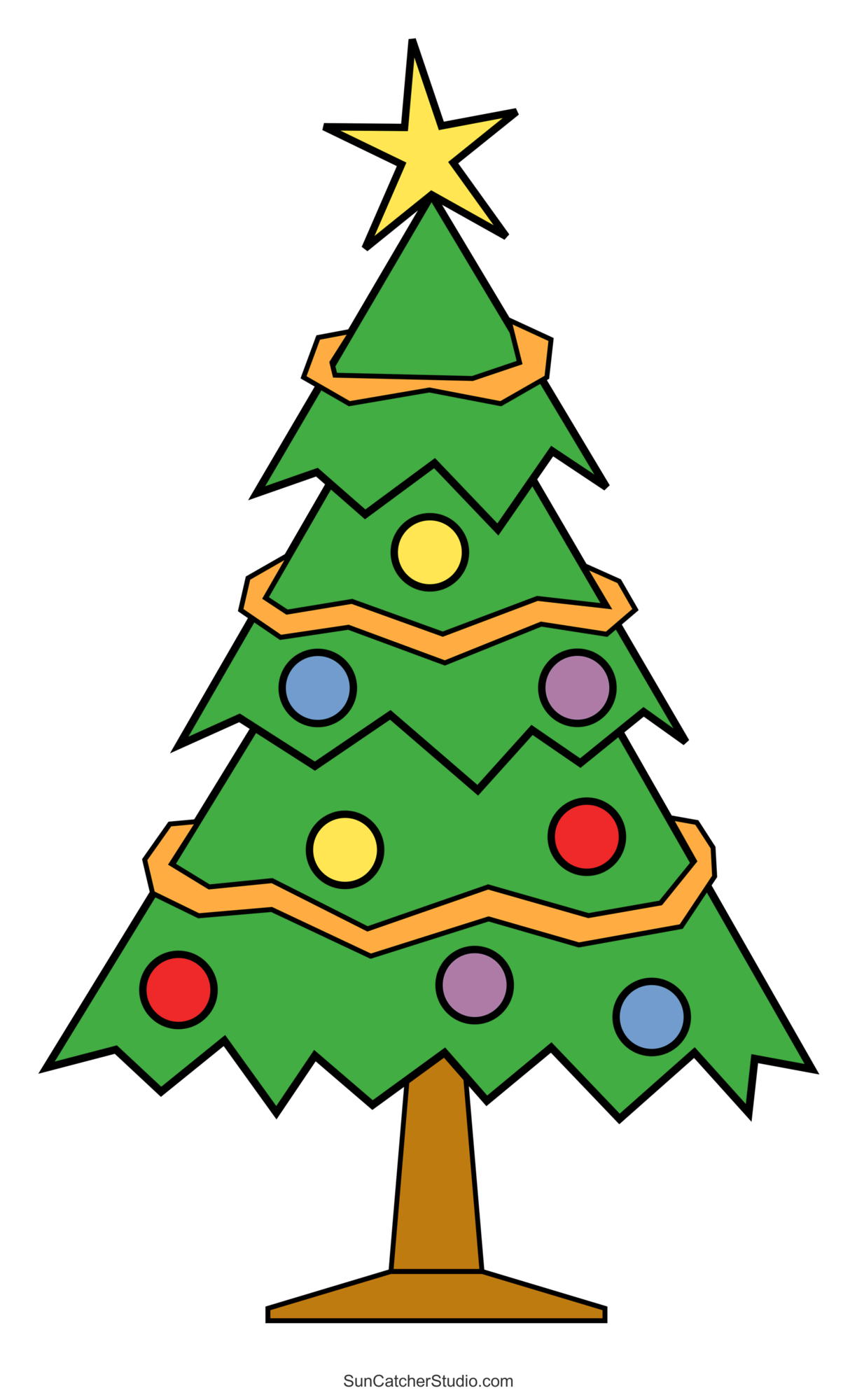 Christmas tree templates and stencils free printable patterns â diy projects patterns monograms designs templates