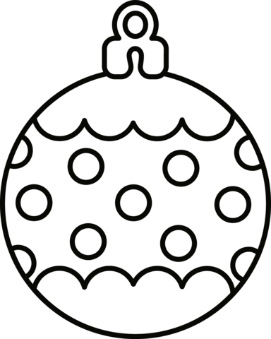 Christmas ornament coloring page free printable coloring pages