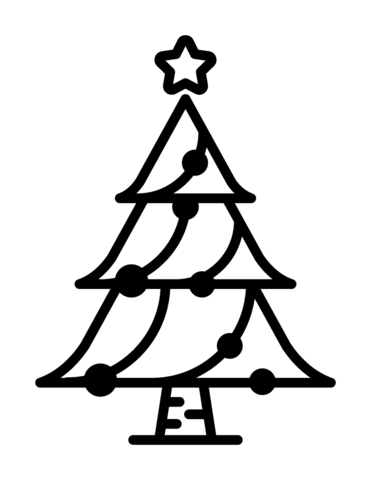 Christmas tree coloring page free printable coloring pages