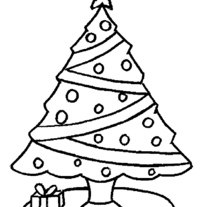 Christmas tree coloring pages printable for free download