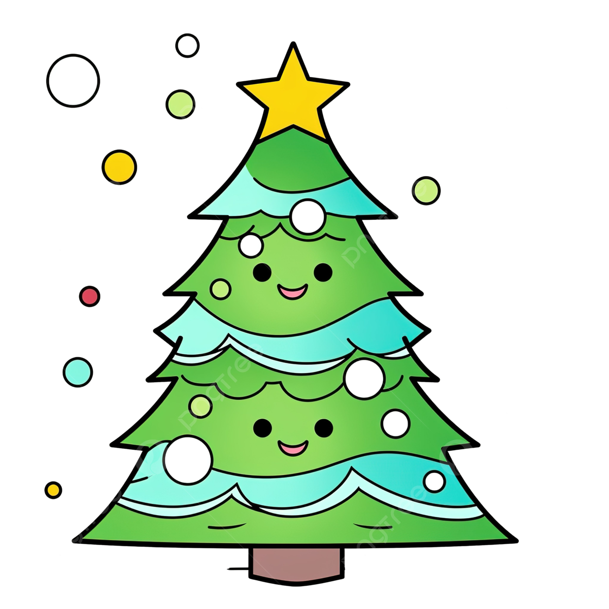 Christmas tree coloring pages png transparent images free download vector files