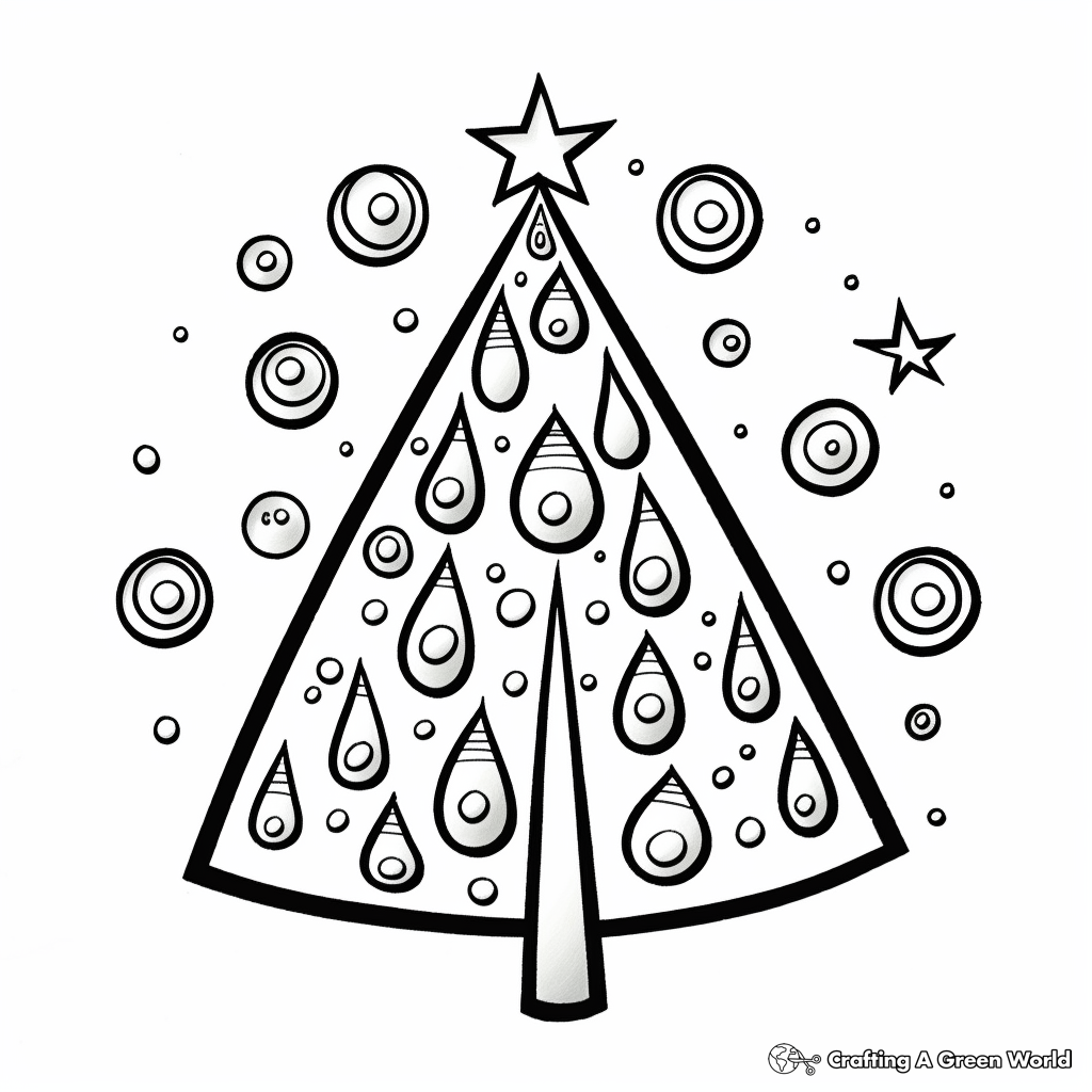 Christmas light coloring pages