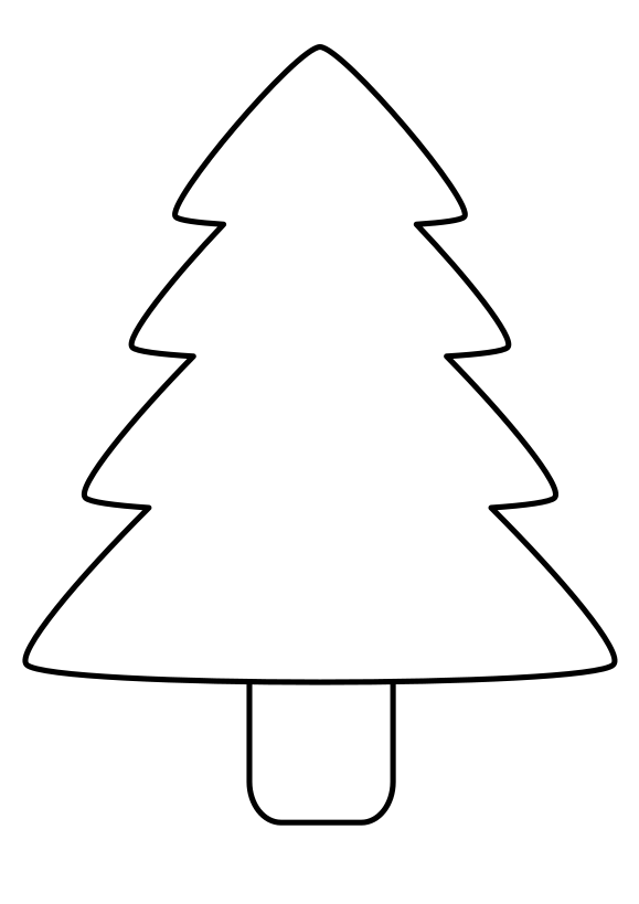 Christmas tree drawing for coloring page free printable nurieworld