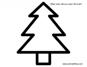 Christmas tree outline