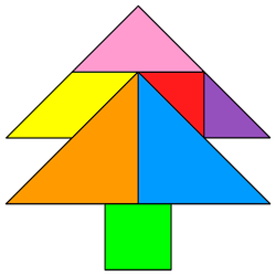 Free pdf printable christmas tangram puzzle