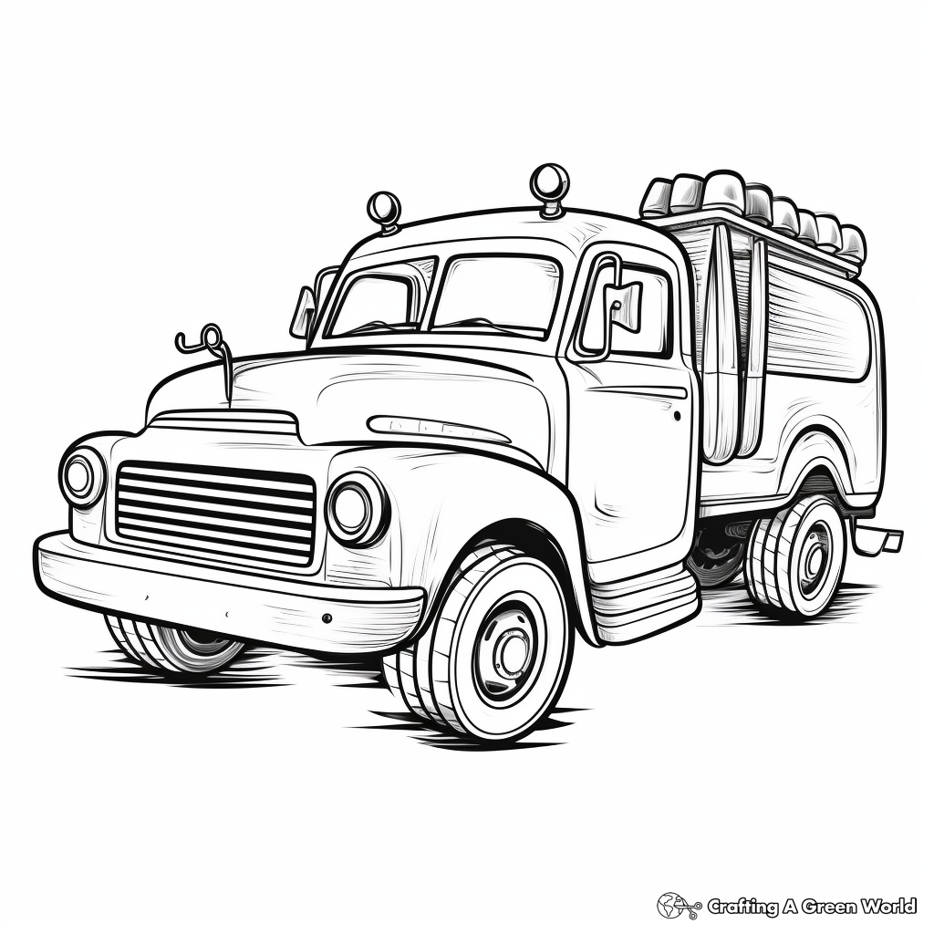 Tow truck coloring pages