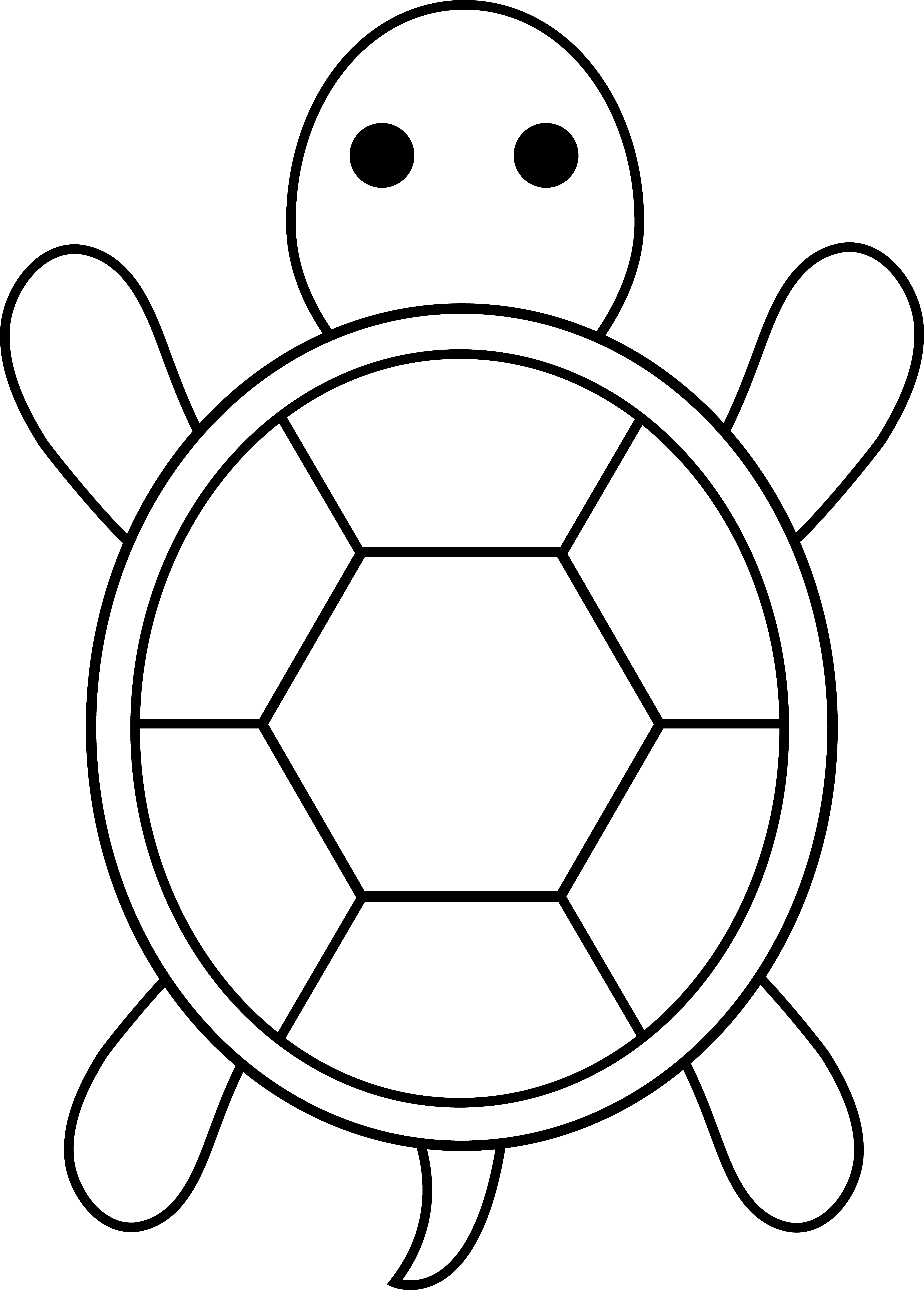 Cute colorable turtle