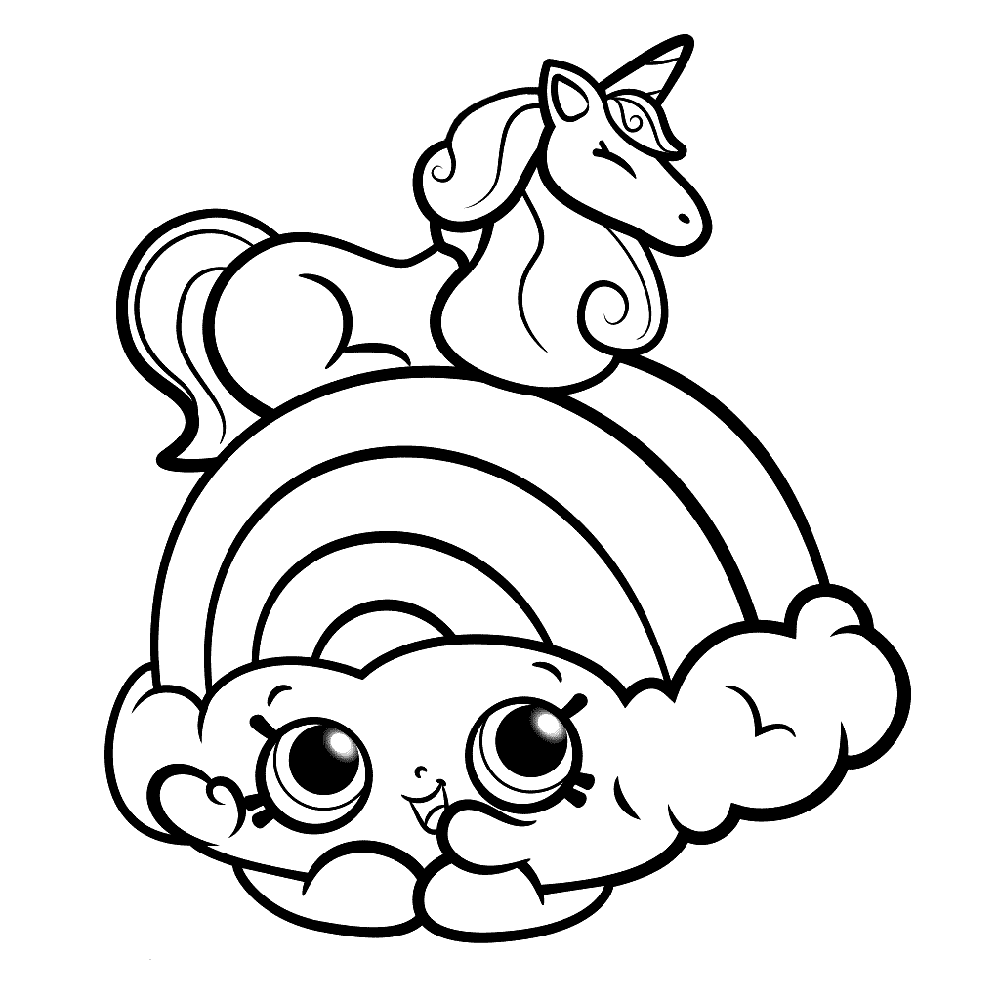 Free printable rainbow coloring pages for kids unicorn coloring pages shopkins colouring pages shopkin coloring pages