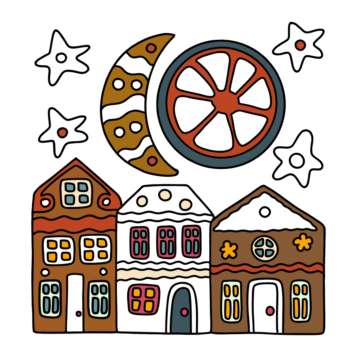 Gingerbread town