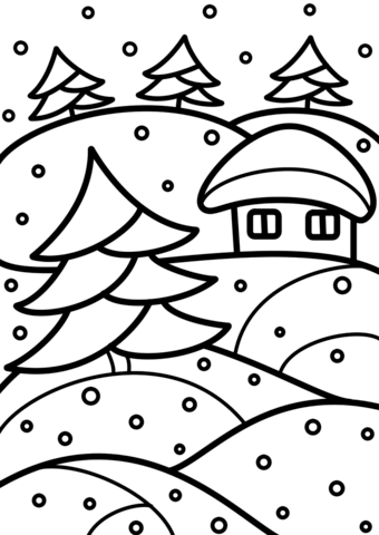 Winter stained glass coloring page free printable coloring pages