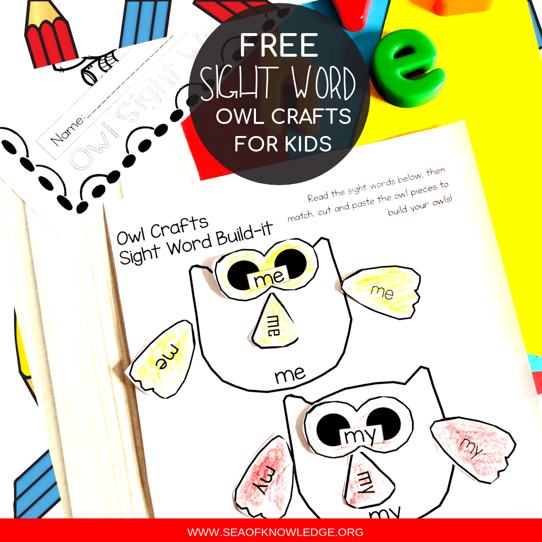 Owl free sight word worksheets