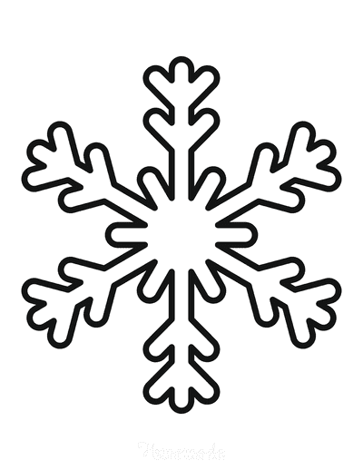 Best snowflake coloring pages free snowflake templates