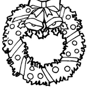 Christmas wreath coloring pages printable for free download