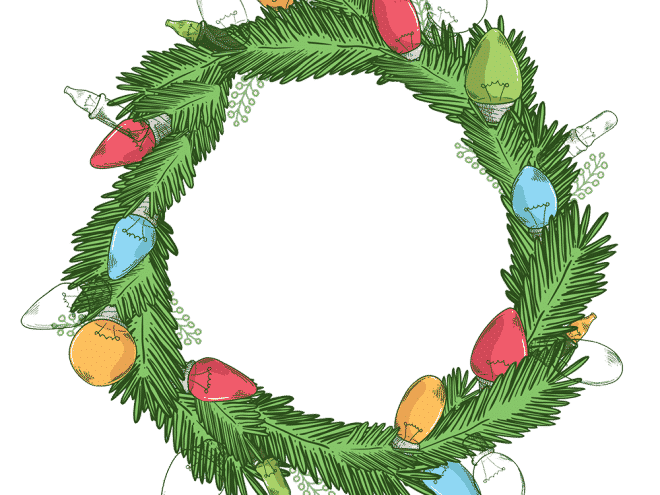 Free cute christmas lights clipart for your holiday decorations