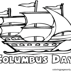 Columbus day coloring pages printable for free download