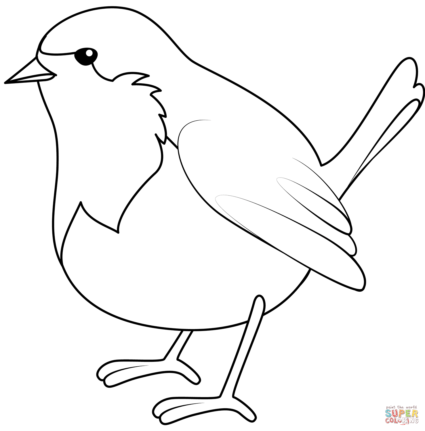 Christmas robin coloring page free printable coloring pages