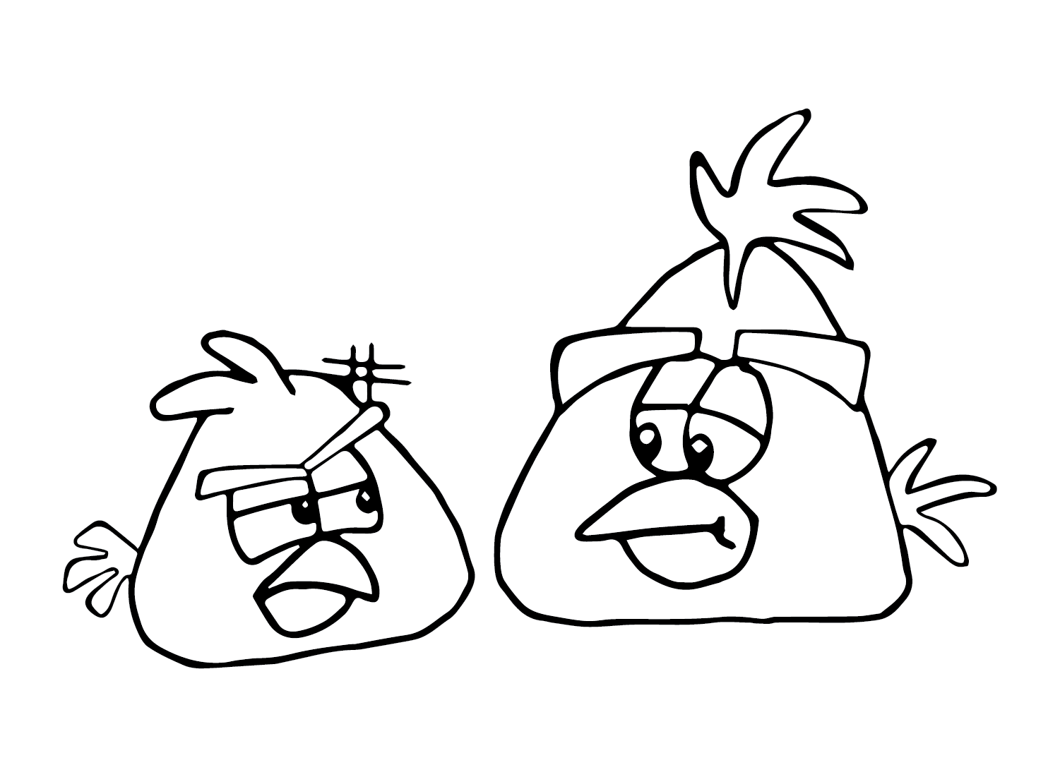 Chuck angry bird coloring pages