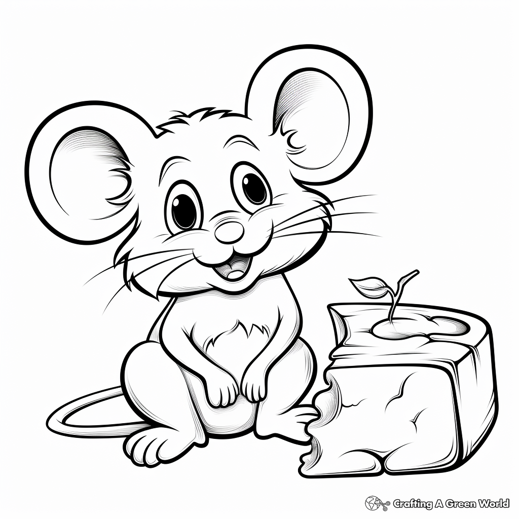 Mouse coloring pages