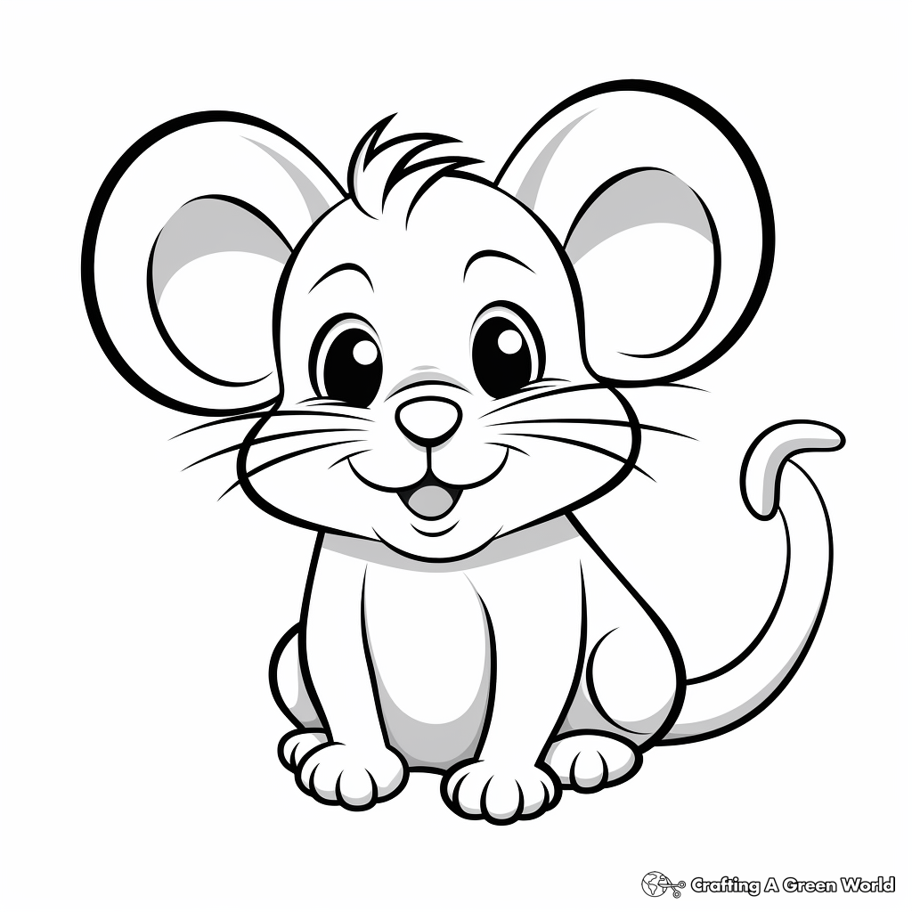 Mouse coloring pages