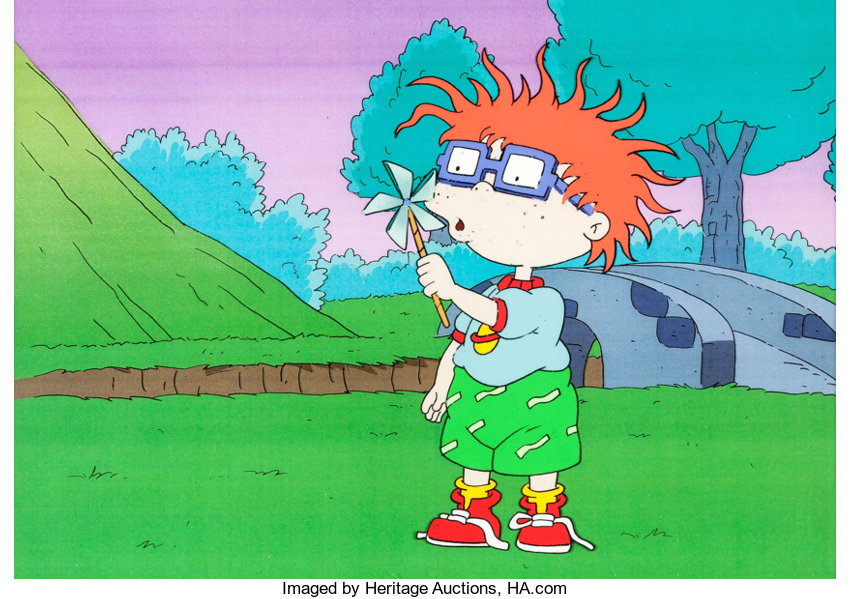 Rugrats chuckie finster production cel klasky csuponickelodeon lot heritage auctions