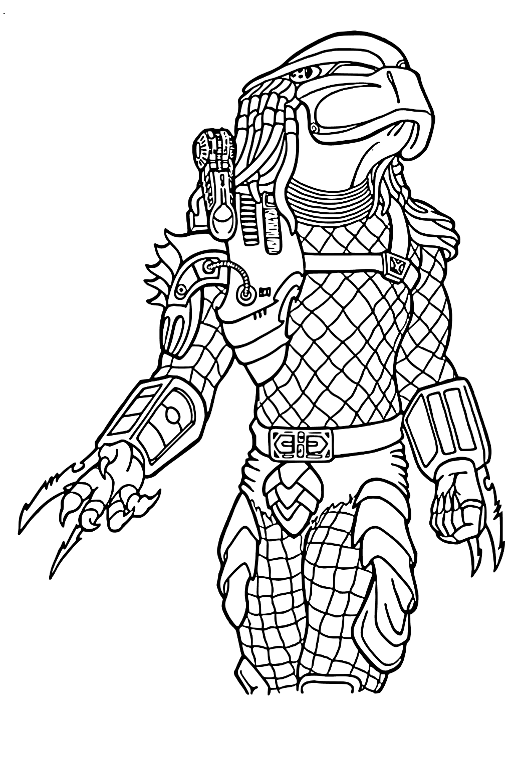 Free printable predator claws coloring page sheet and picture for adults and kids girls and boys