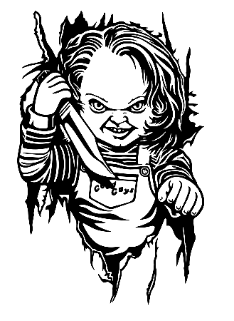 Chucky coloring pages