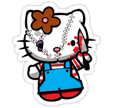 Hello k chucky sticker