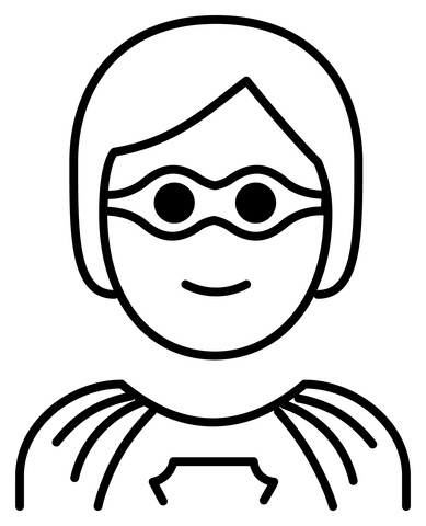 Superhero emoji coloring page free printable coloring pages