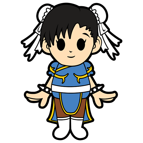 Cute chun li chibi sticker by kimberly a gibbs