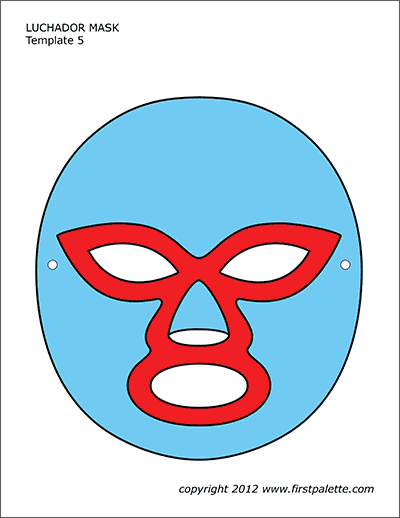 Unique luchador mask templates for creative coloring fun