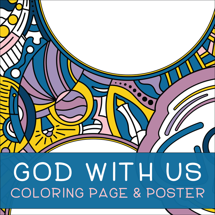 God with us coloring page poster â illustrated ministry