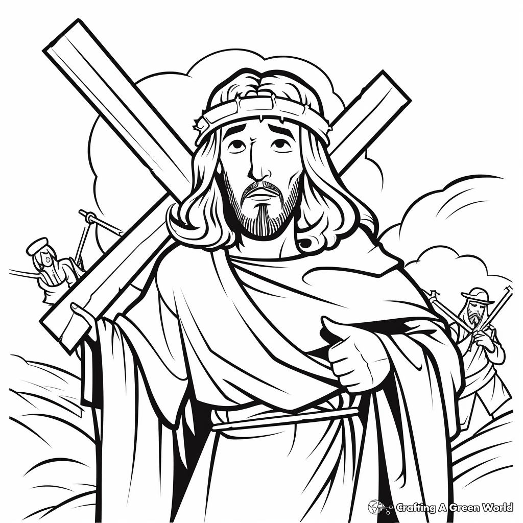 Christian easter coloring pages