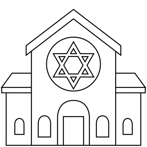 Synagogue emoji coloring page free printable coloring pages