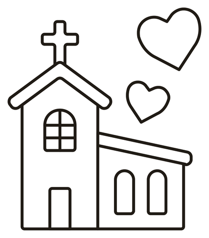 Wedding coloring page free printable coloring pages