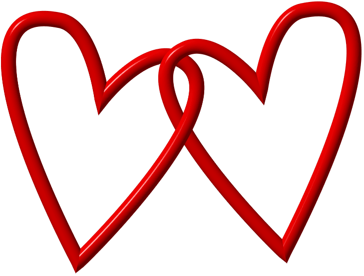 Elegant fancy heart outlines