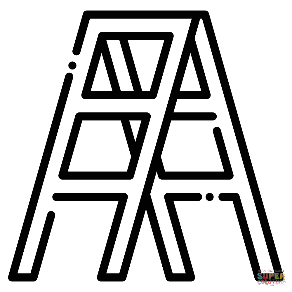 Ladder coloring page free printable coloring pages