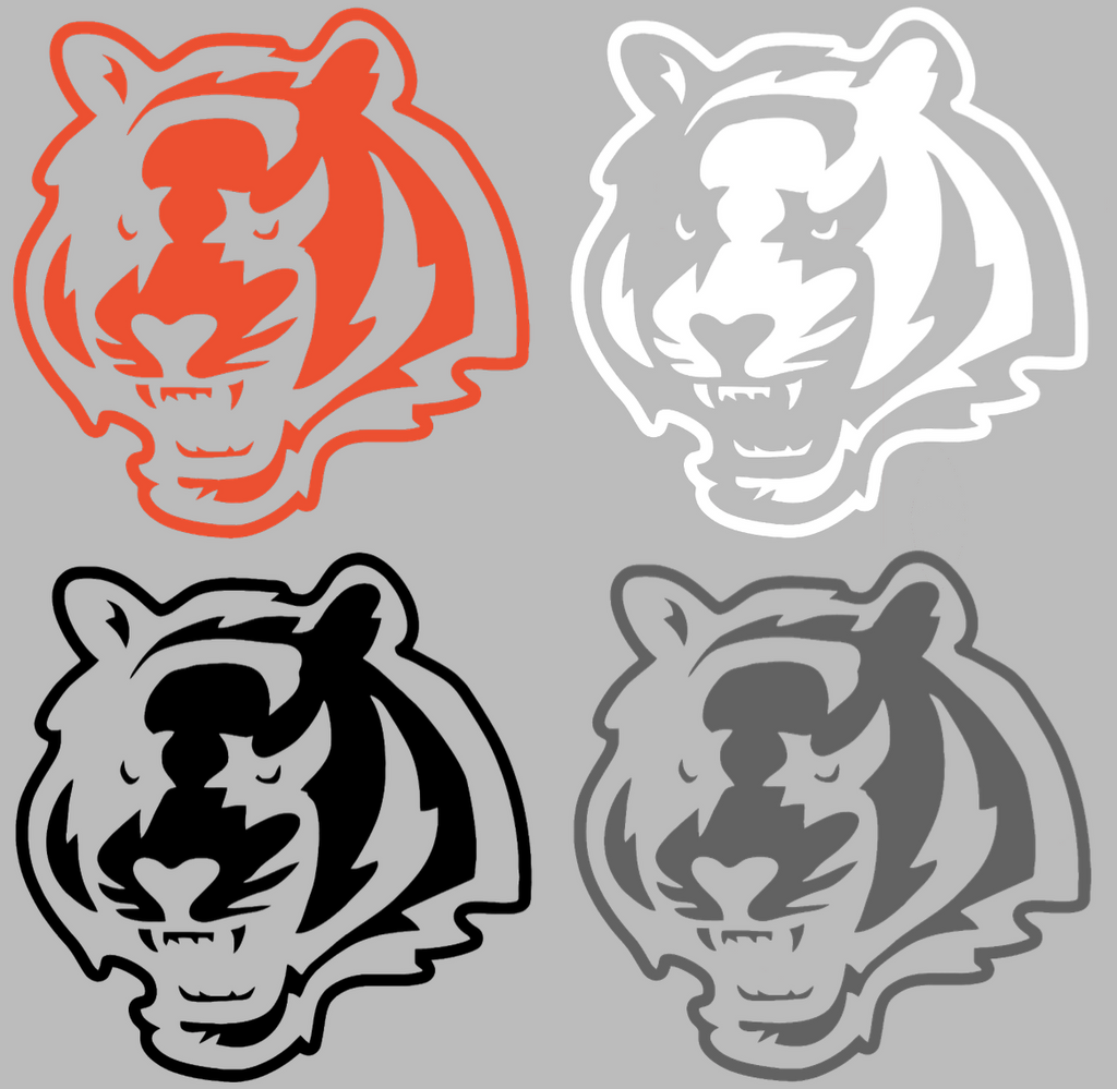 Cincinnati bengals alternate tiger head logo vinyl decal pick size â