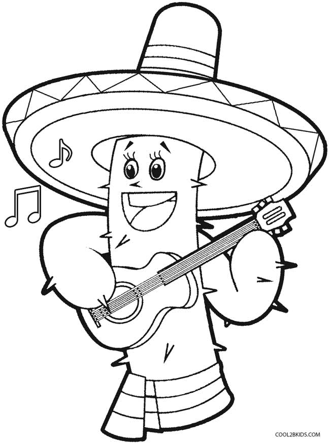 Cinco de mayo coloring pages