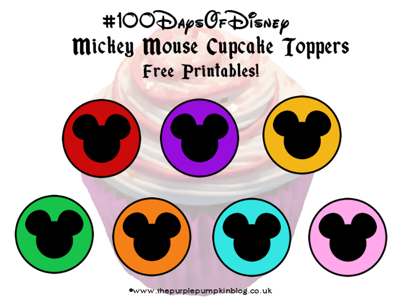 Mickey mouse cupcake toppers free printable